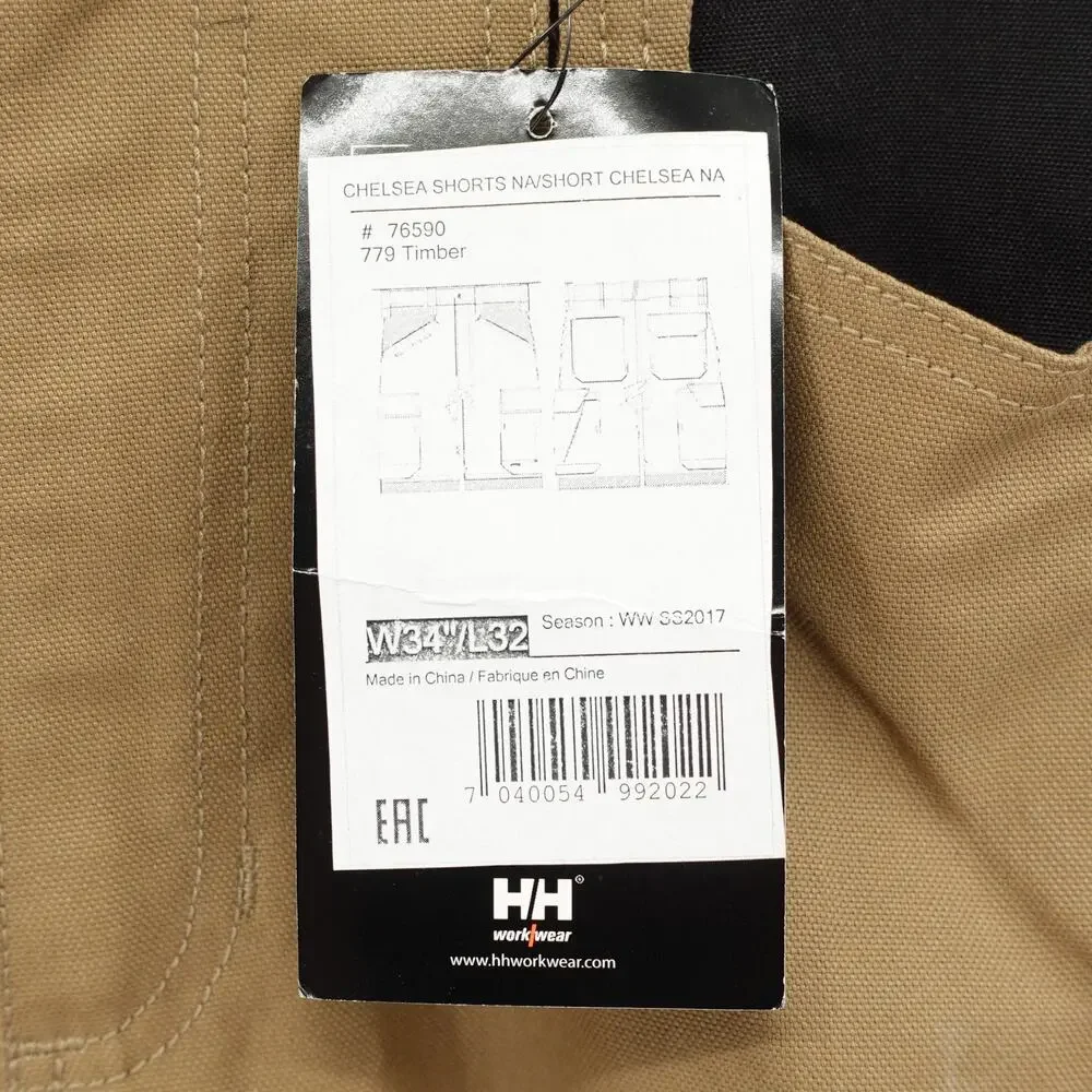 Helly Hansen Workwear Short SZ 34 Chelsea Construction Utility Durable Cargo NWT